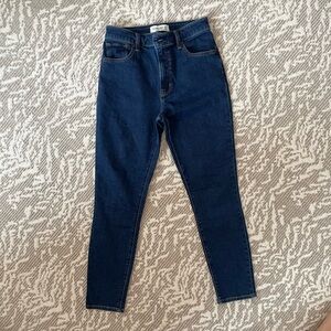 Abercrombie & Fitch Dark Blue Super Skinny Ankle High Rise 28 Jeans